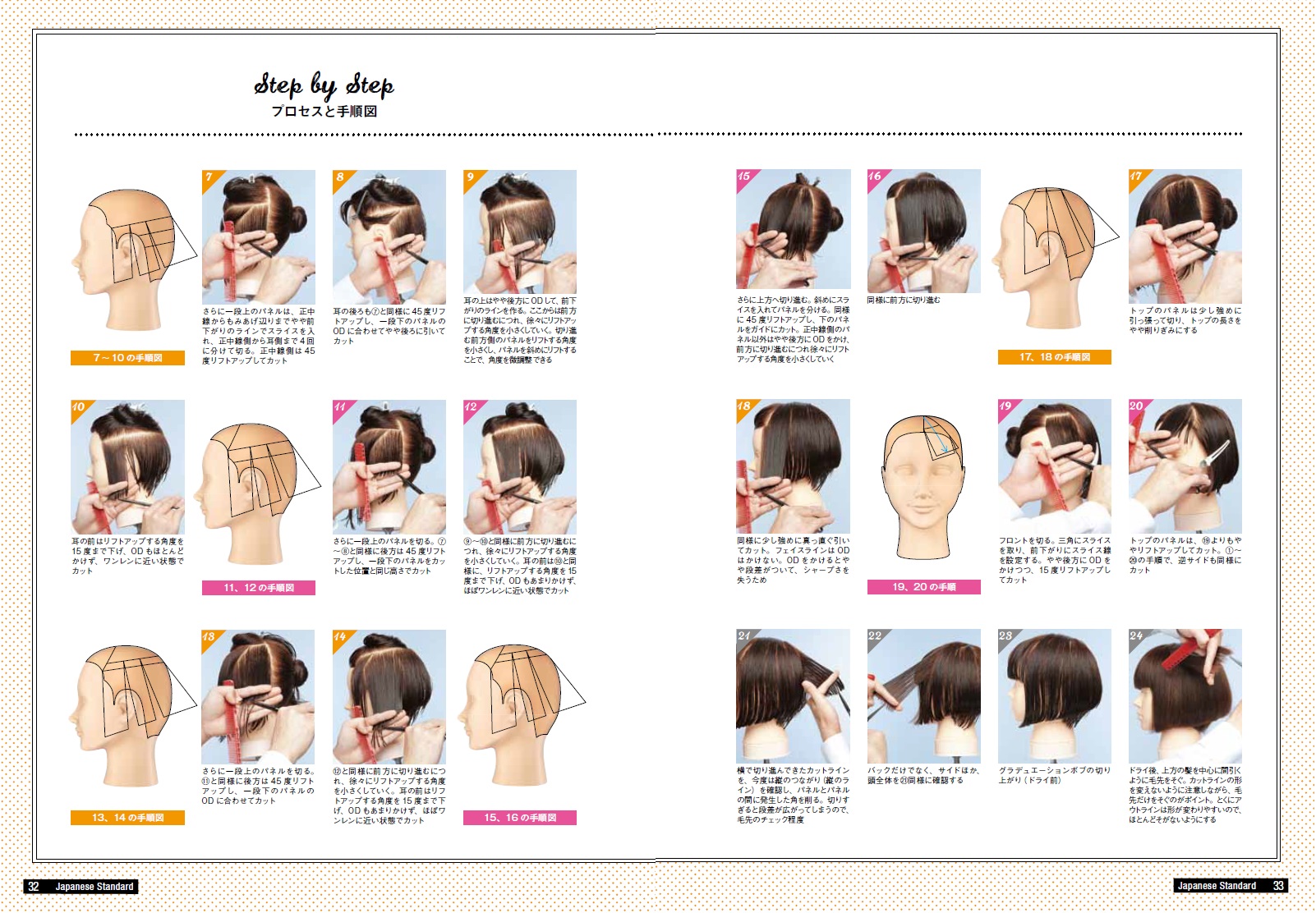 展開図 構造図と手順図 とベーシックカット 書籍のご案内 株式会社髪書房